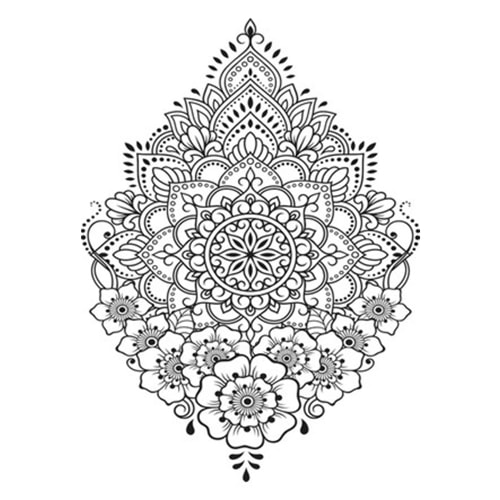 Artdeco Desenli Tuvaller Otantik 30X40Cm Kına 1