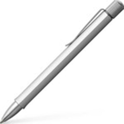 Faber-Castell 5191140514 Hexo Tükenmez Kalem Gümüş