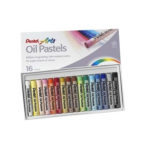 Pentel Yağlı Pastel 16 Renk