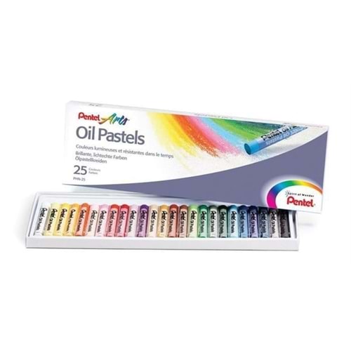 Pentel Yağlı Pastel 25 Renk