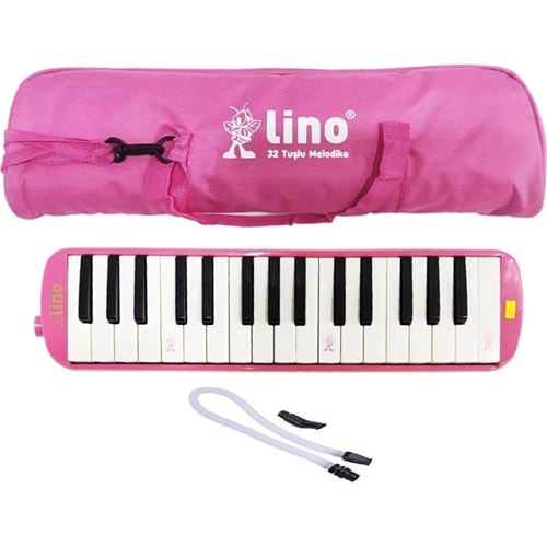 Melodika 32 Tuşlu Bez Çanta Pembe