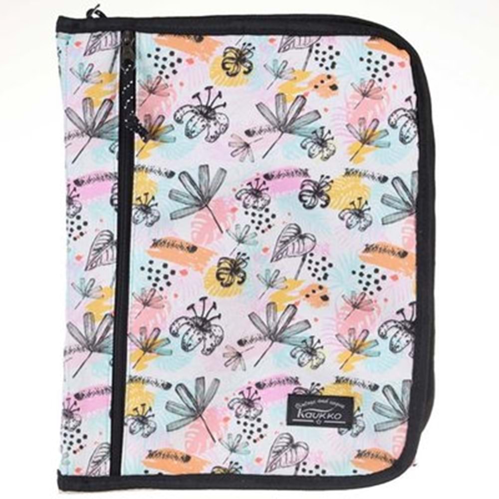 Kaukko A-Forganizer Kalem Çantası ( Flowers ) 2346