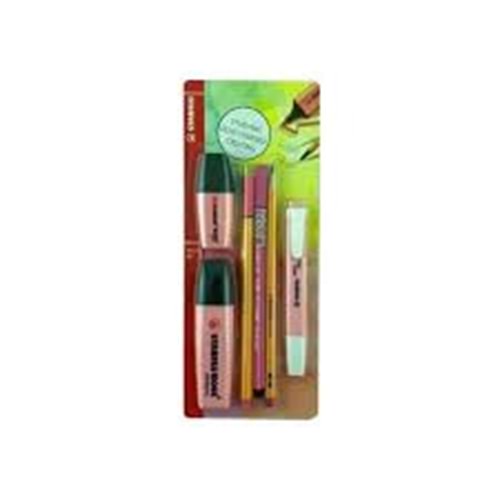 Stabılo Tek Renk Pastel Set 6'Lı - Pembe Yeni