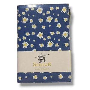 Sentor Sn-Ptfrd Papatya Desen Fermuarlı Defter