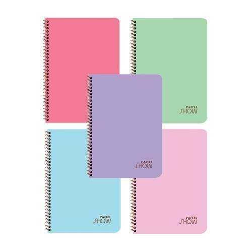 Keskin Color KESKİN PASTEL SHOW PP KAPAK SPİRALLİ DEFTER A5 72 YP. ÇİZGİLİ 324511-99