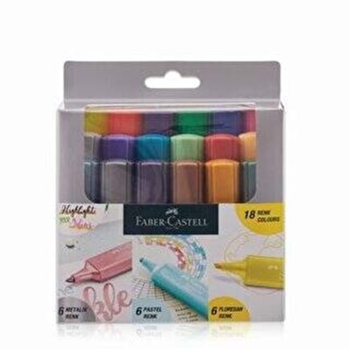 Faber-Castell Fosforlu Kalem Özel Set 18Li