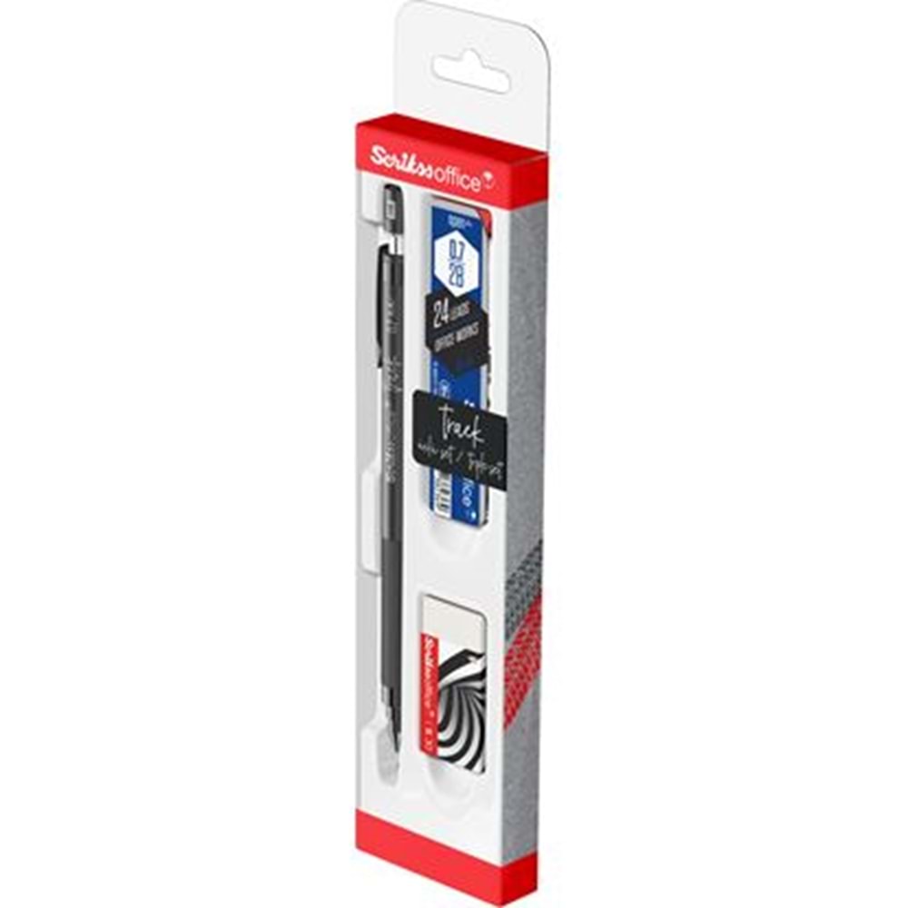 Track 3'lü Set Mekanik Kurşun Kalem 0.7 mm Gri