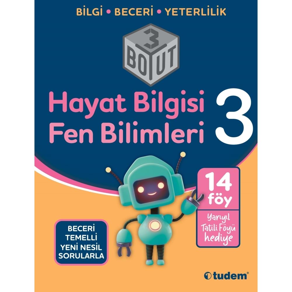 3.Sınıf Hayat Bilgisi Fen Bilimleri 3 Boyut Soru Bankası Tudem Yayınları