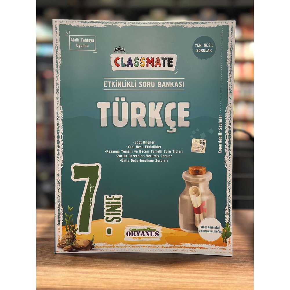 7. Sınıf Classmate Türkçe Soru Bankası