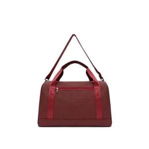 U.S. Polo Assn. Duffle P.U Deri Kabartmalı Bordo Çanta Plduf22601