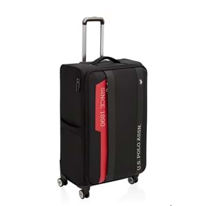 U.S. Polo Assn Siyah Valiz Kumaş Orta Boy