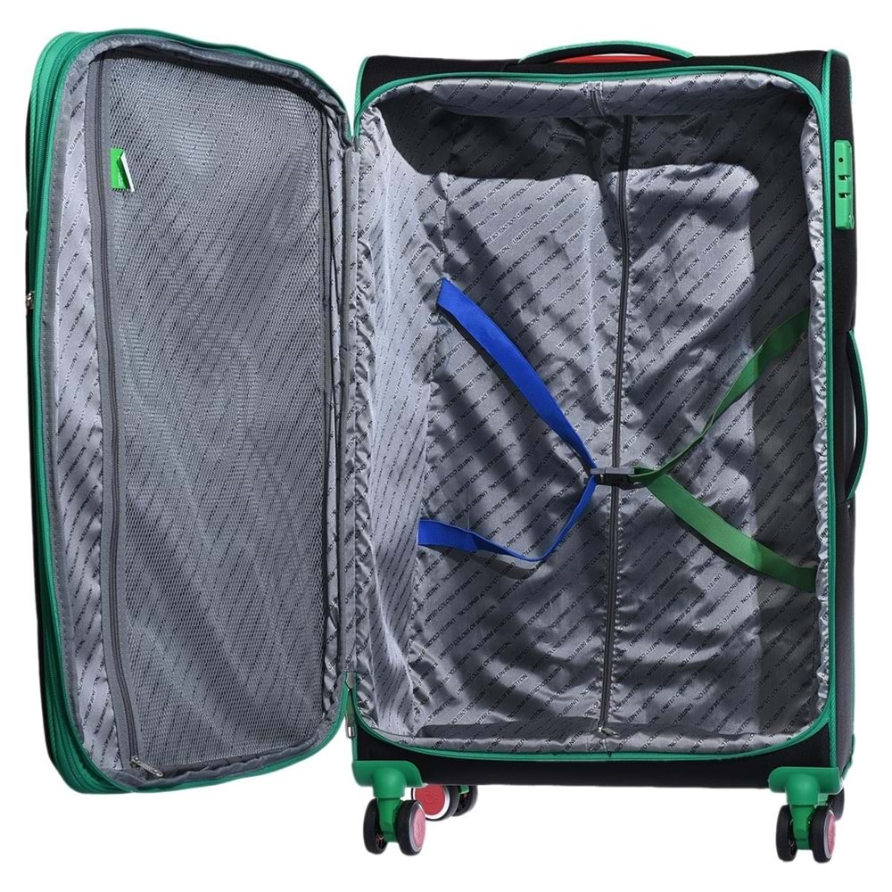 Benetton 14bnt2100-01-s Trolley 70 Cm Siyah Büyük Boy Valiz
