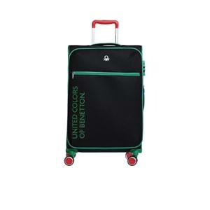 Benetton Siyah Unisex Orta Boy Bavul