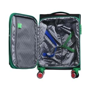 Benetton 14BNT2100-03-S Trolley 50 Cm Siyah Kabin Boy Valiz