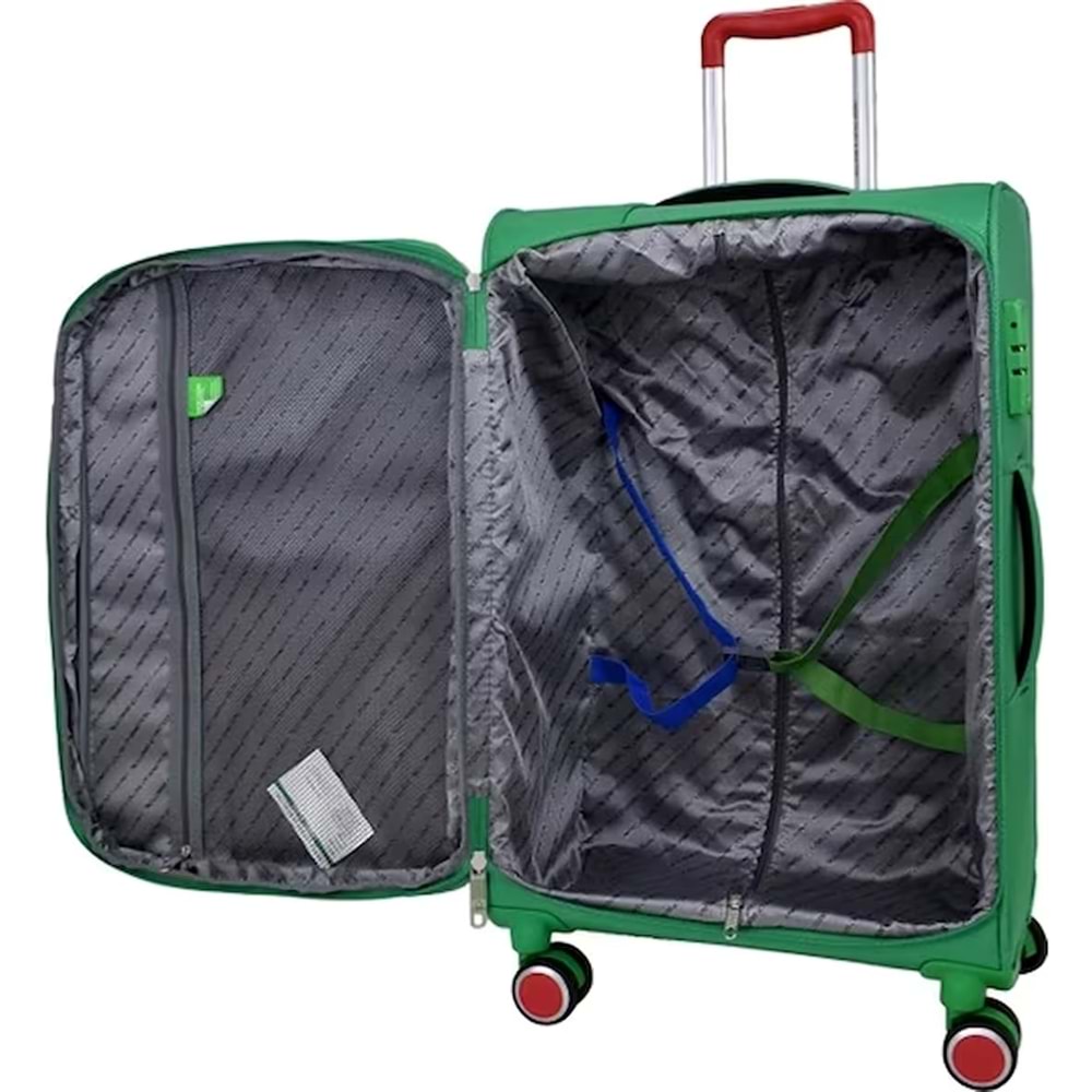 Benetton Trolley Valiz Yeşil Orta Boy
