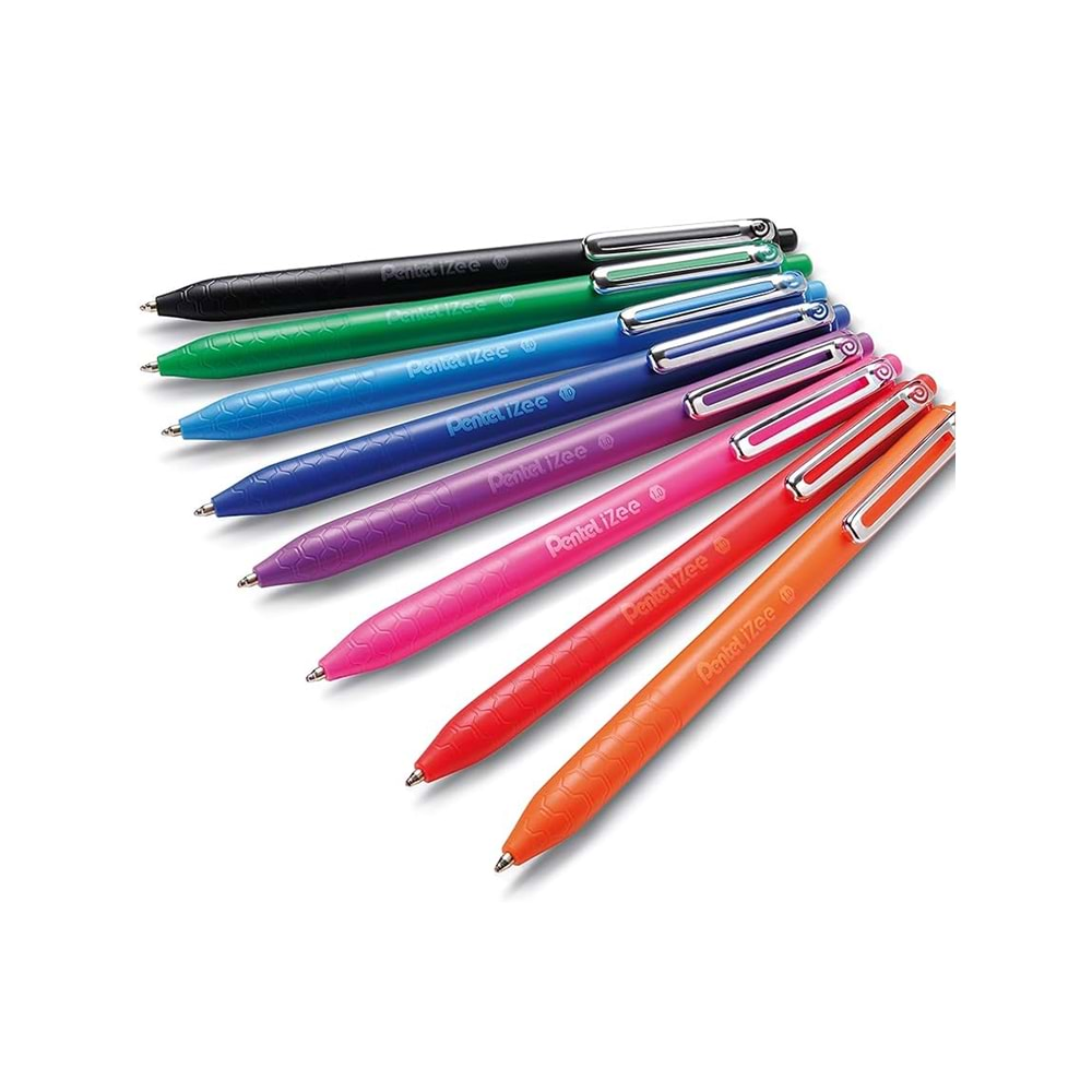 Pentel İzee Yağ Bazlı Mekanizmalı Roller Kalem 1.0 Mm - 8'Li Set Bx470-8