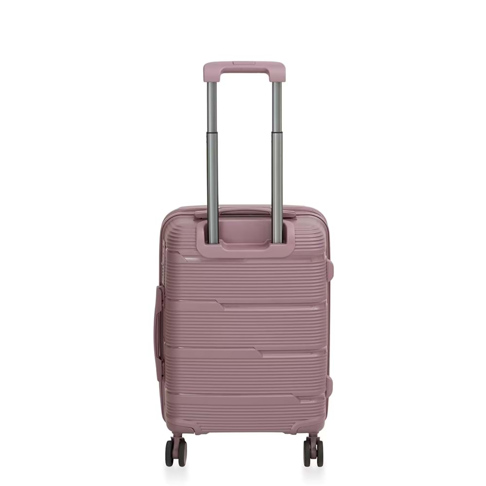 Us Polo Pc Valiz Seyahat Çantası 4 Teker Kilitli Büyük Boy Gül Kurusu