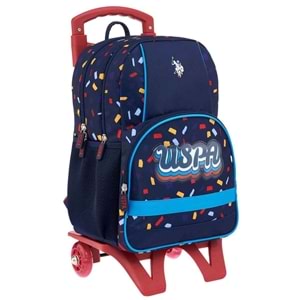 U.S. Polo Lacivert Çekçekli Okul Çantası Pltrl24156