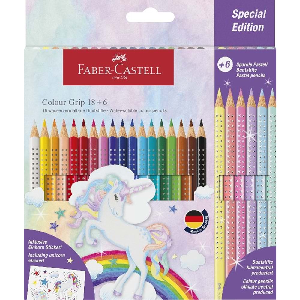 Faber-Castell - Cp Colour Grip Unicorn 18+6
