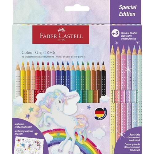 Faber-Castell - Cp Colour Grip Unicorn 18+6