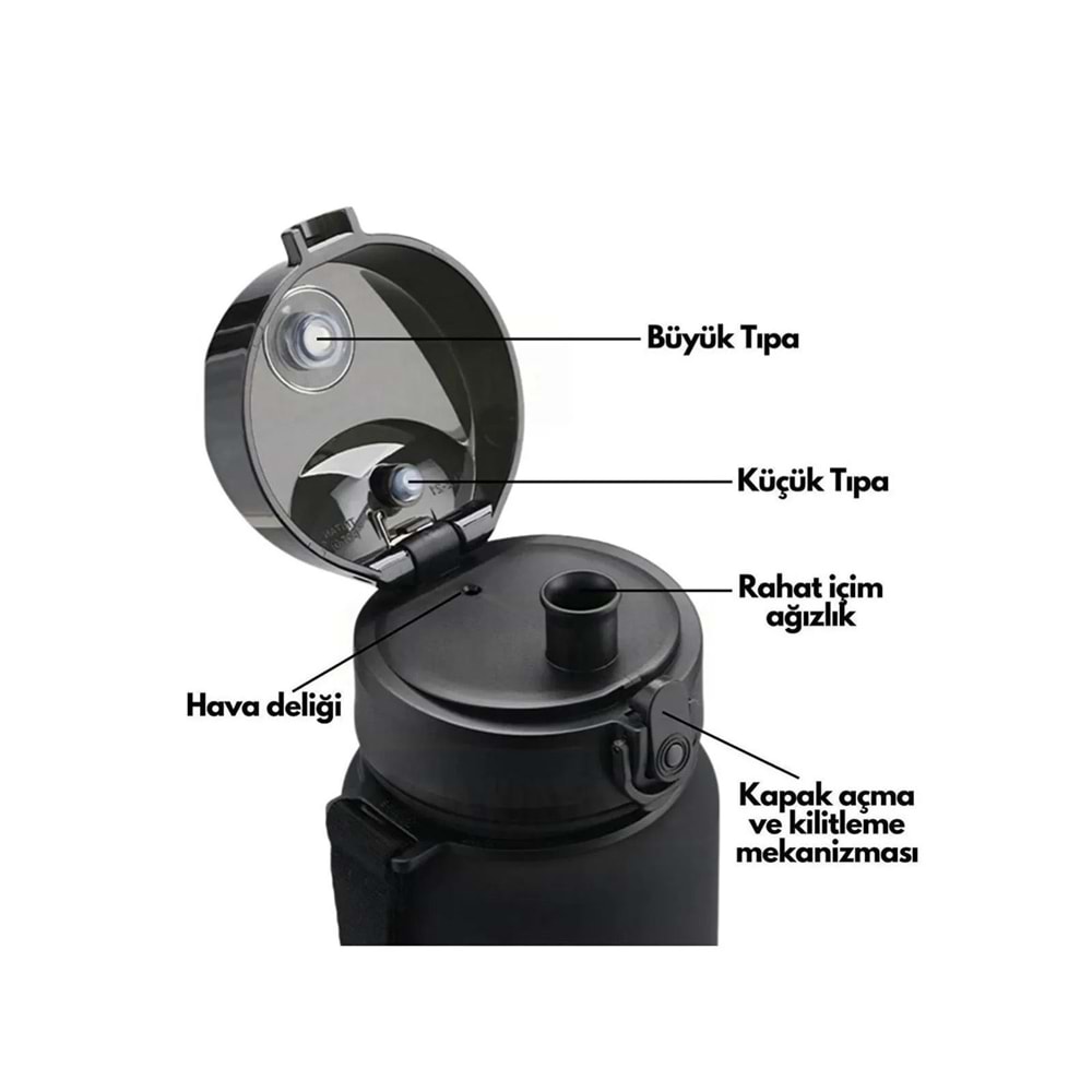 Uzspace Tritan 500 ml (Spindriff Blue-Sea Boys) Matara 3026-5